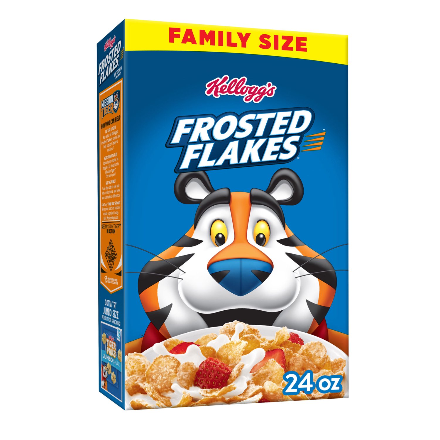 Kellogg's Frosted Flakes Breakfast Cereal, 24 oz Box